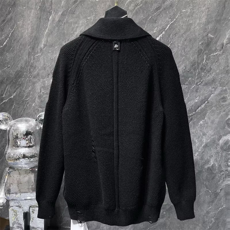 [New] Chrome Hearts Knitted Cross Cardigan
