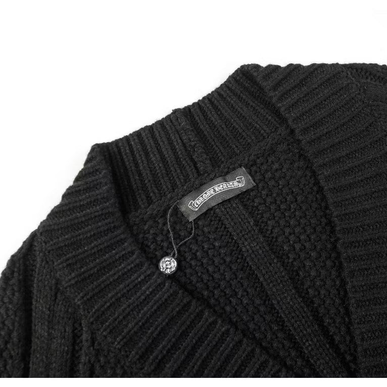 [New] Chrome Hearts Distressed Cardigan