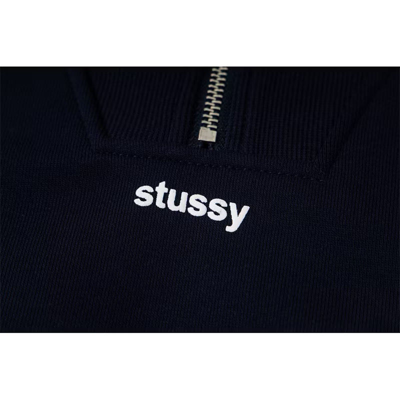 [New] Stussy Quarter Zip Sweater