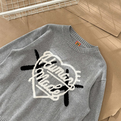 [New] Human Made x Kaws Logo Knitted Sweater