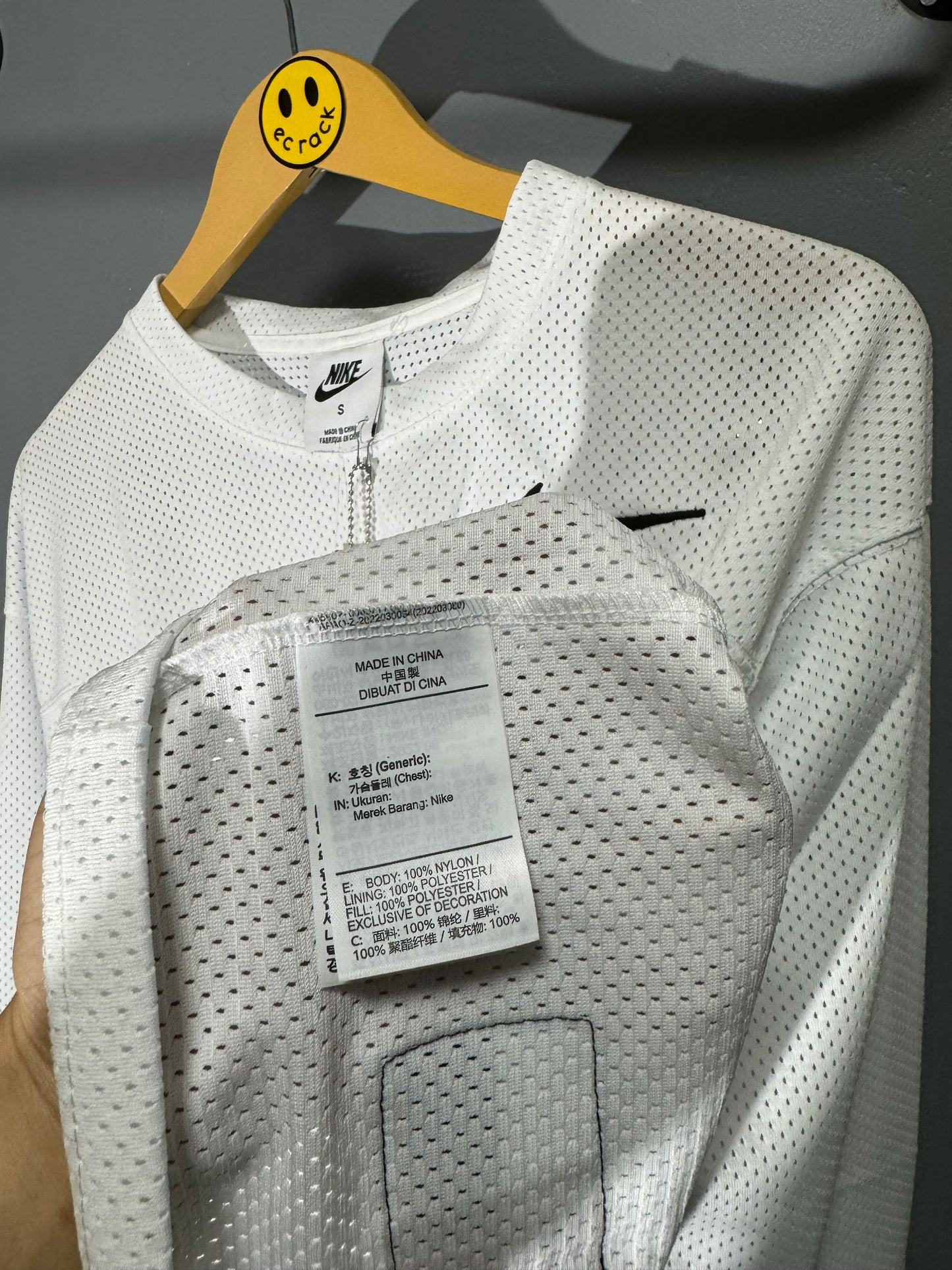 [New] Nike x Stussy Mesh Jersey Longsleeve (White)