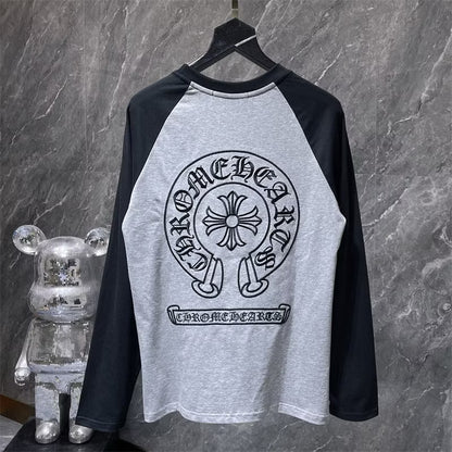 [New] Chrome Hearts Raglan Longsleeve Tee