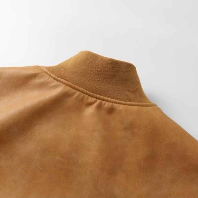 [New] Louis Vuitton Leather Varsity Jacket