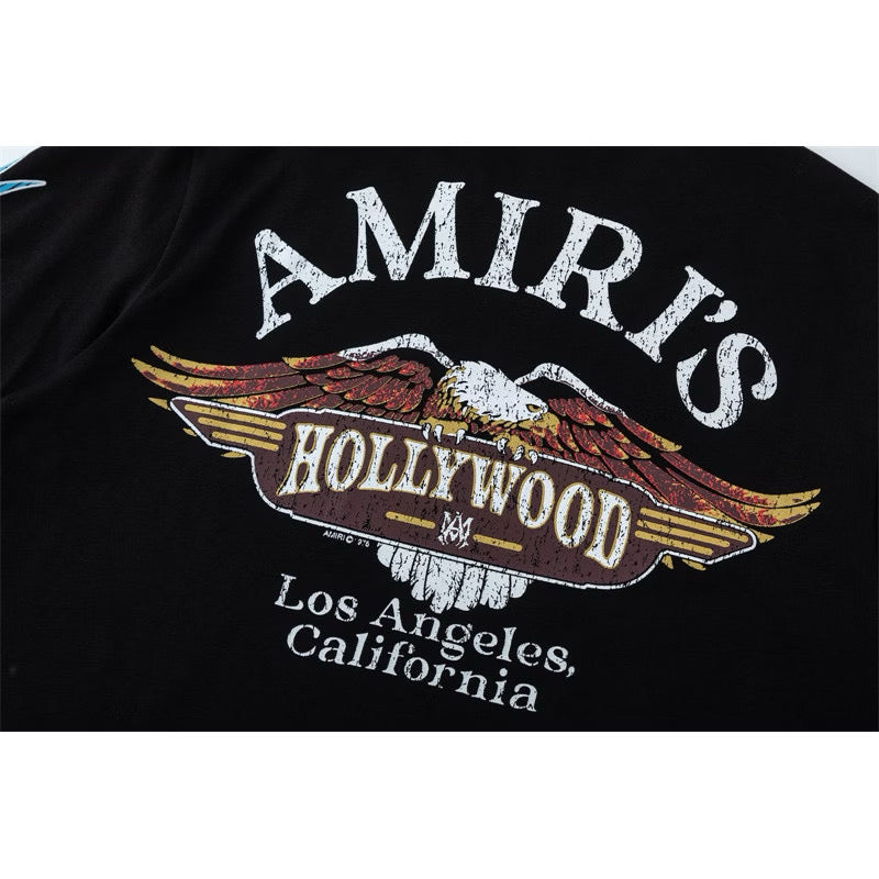 [New] Amiri Hollywood Flame Graphic Longsleeve Tee