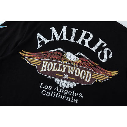 [New] Amiri Hollywood Flame Graphic Longsleeve Tee