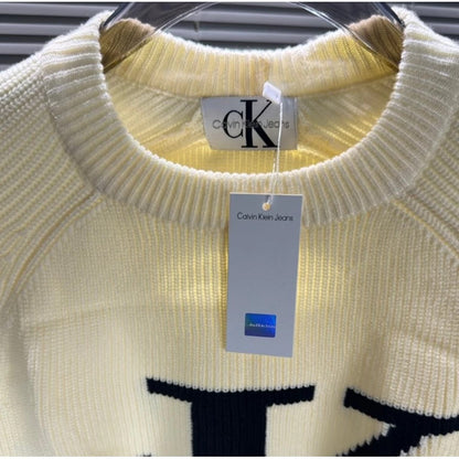 [New] Calvin Klein Big Logo Knitted Sweater