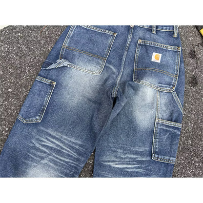 [New] Carhartt Double Knee Denim Carpenter Pants