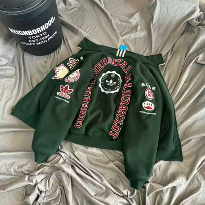 [New] Adidas x CLOT Warmup Logo Varsity Jacket