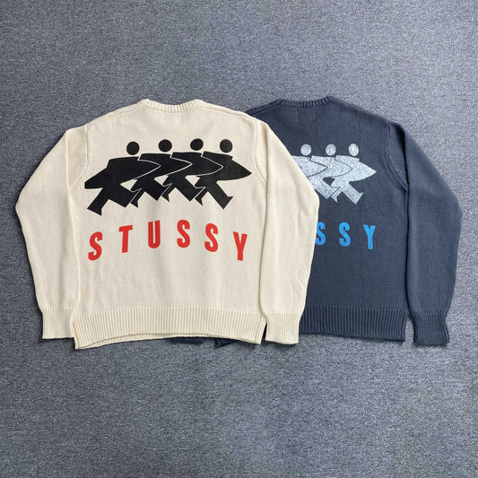 [New] Stussy 'Surfboard' Knit Sweatshirt