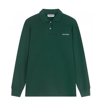 [New] Miumiu Pique Polo Shirt