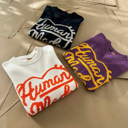 [New] Human Made Heart Logo Knitted Sweater