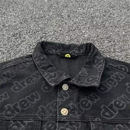 [New] Drew House Monogram Denim Jacket
