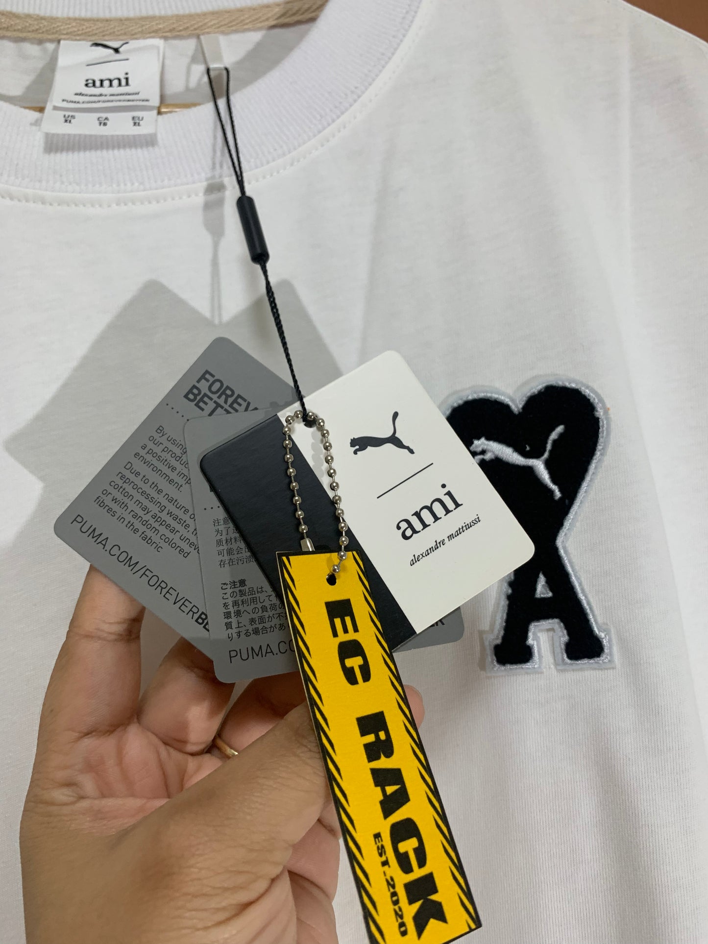 Ami x Puma Logo Tee (White)