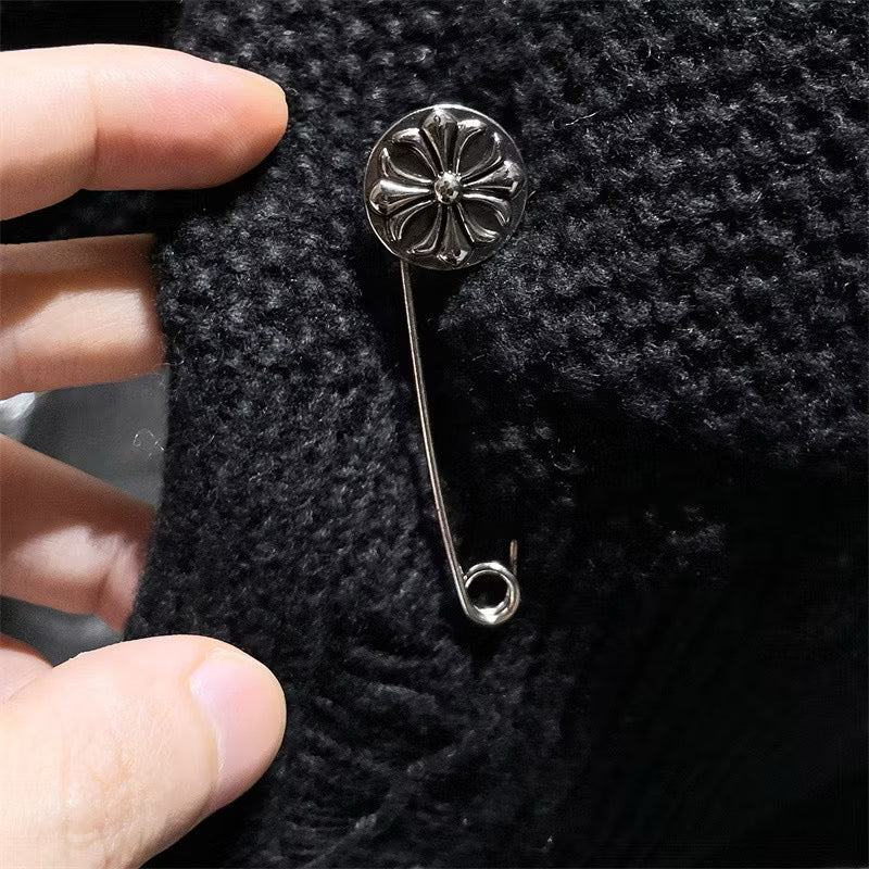[New] Chrome Hearts Knitted Cross Cardigan