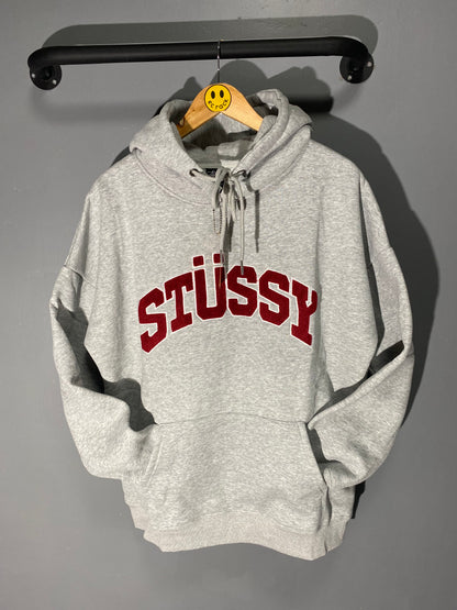 [New] Stussy Logo Hoodie (Gray)