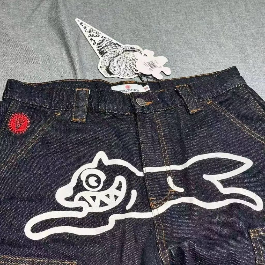 [New] Billionaire Boys Club BBC x IceCream Double Knee Jeans
