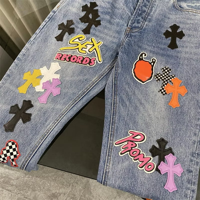 [New] Chrome Hearts 'S*x Record’ Jeans