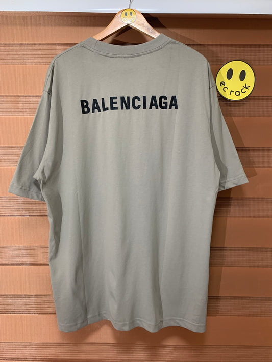 Balenci@ga Embroidered Logo Tee