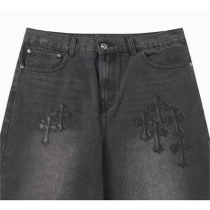 New] Chrome Hearts Cross Pants (Black)