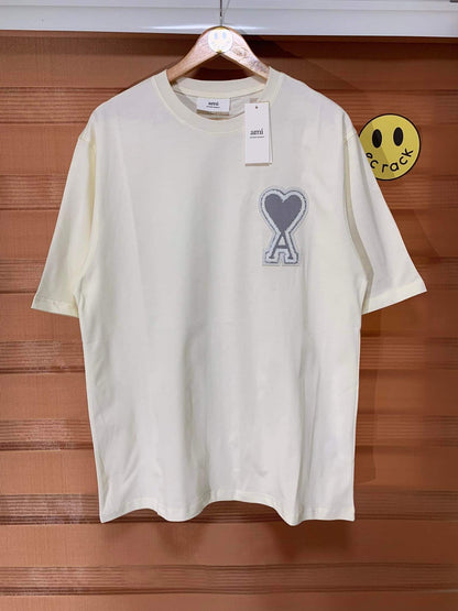 Ami Heart Logo Tee (Cream)