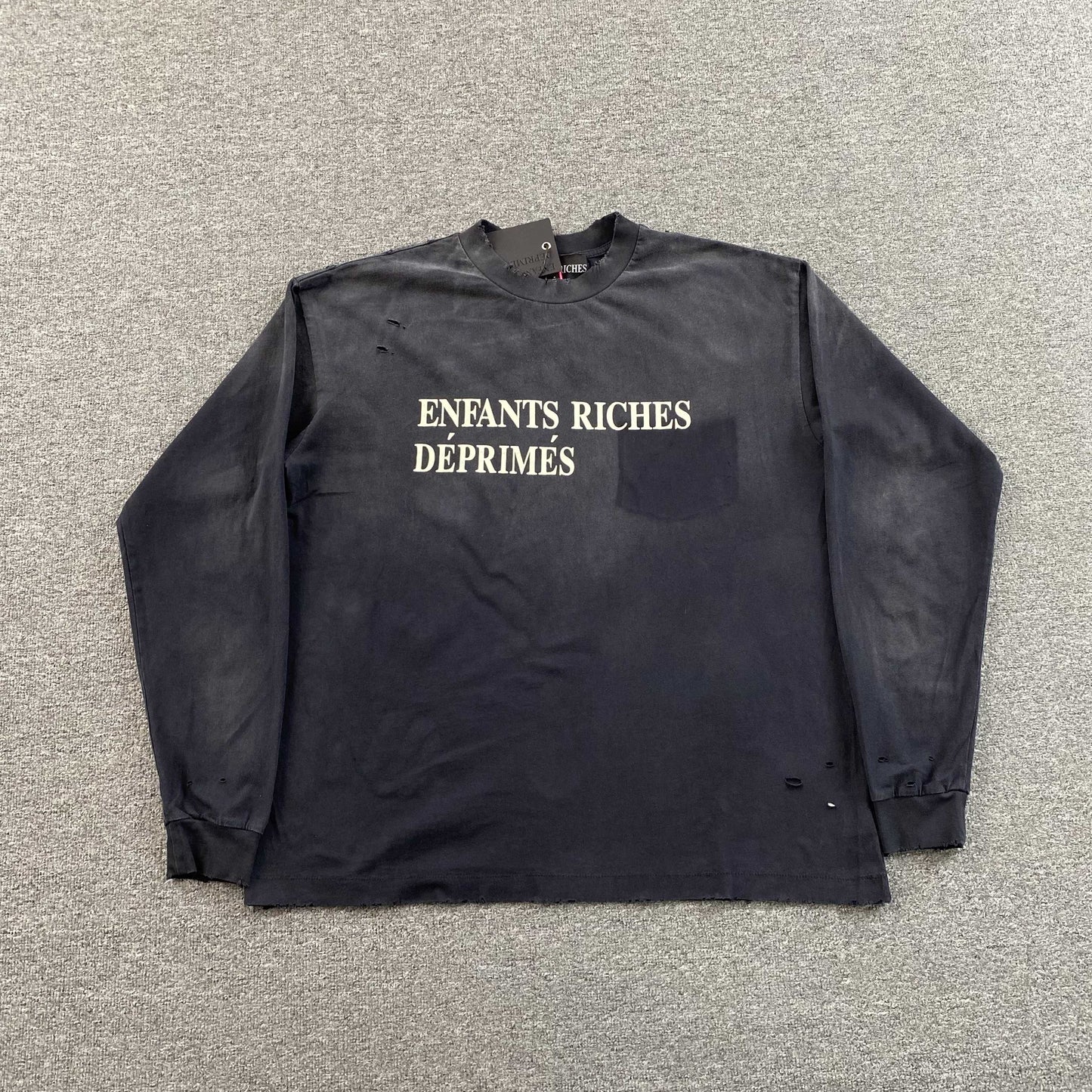 [New] Enfants Riches Deprimes Vintage Distressed Longsleeve Tee