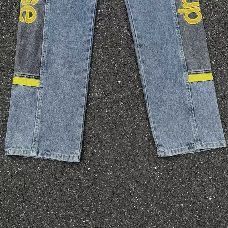 [New] Drew House Vintage Color Block Denim Jeans