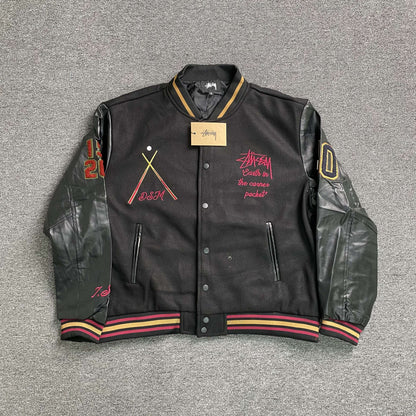 [New] Stussy '40th Anniversary' Varsity Jacket