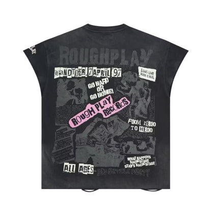 [New] Roughplay Tour of the World Oversized Sleeveless Tee