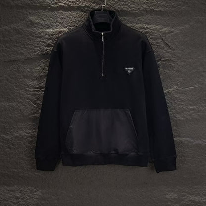[New] Prada Quarter Zip Sweatshirt
