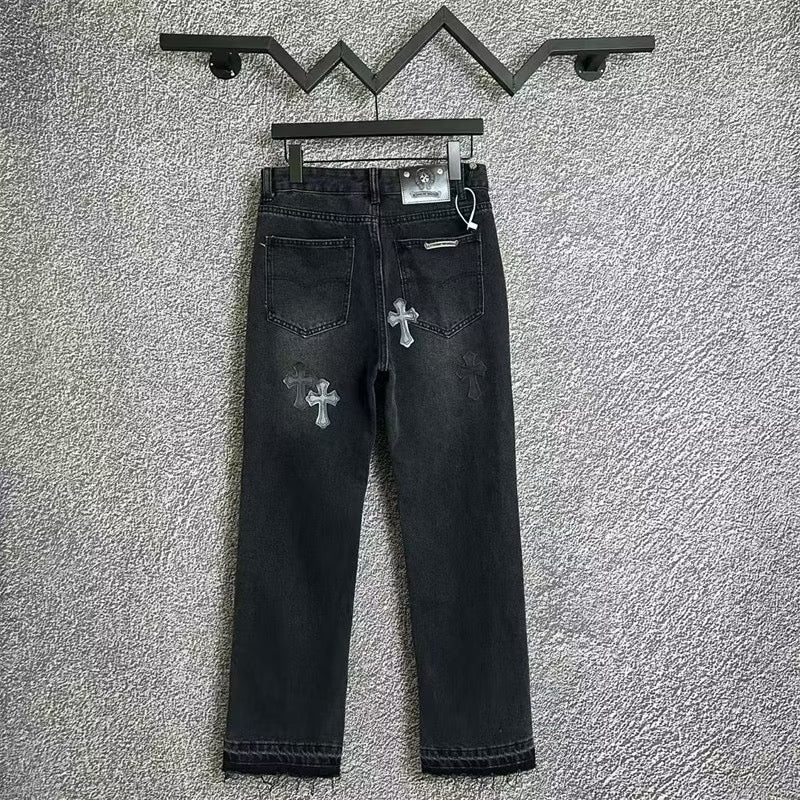 [New] Chrome Hearts Denim Pants (Black)