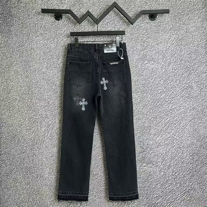 [New] Chrome Hearts Denim Pants (Black)