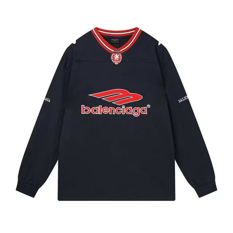 [New] Balenciaga Football Jersey Longsleeve Tee