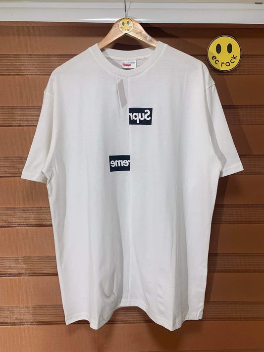 Supr3me x CDG Split Box Logo Tee