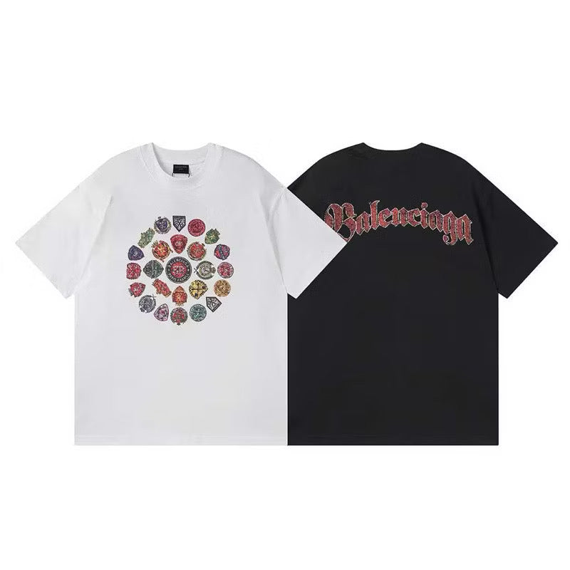 [New] Balenciaga Spiral Crest Tee