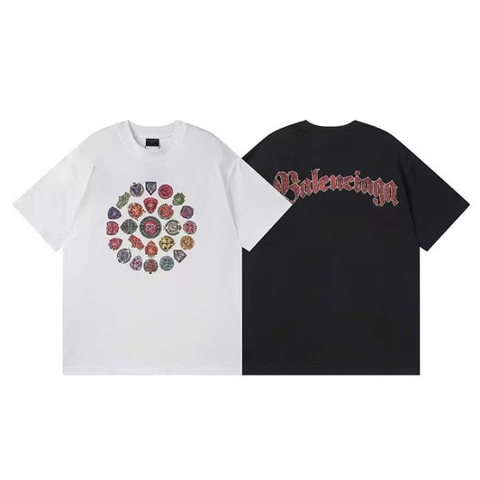 [New] Balenciaga Spiral Crest Tee