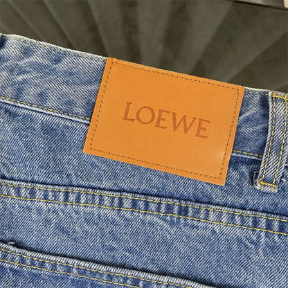 [New] Loewe Knee Logo Denim Jeans