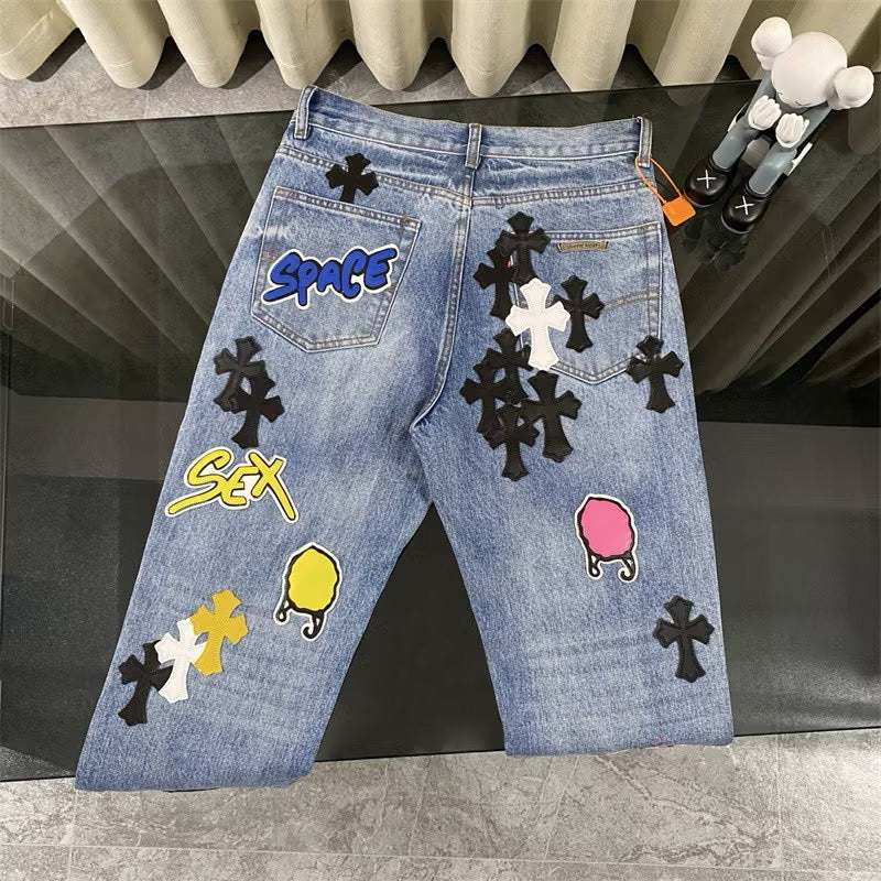 [New] Chrome Hearts 'S*x Record’ Jeans