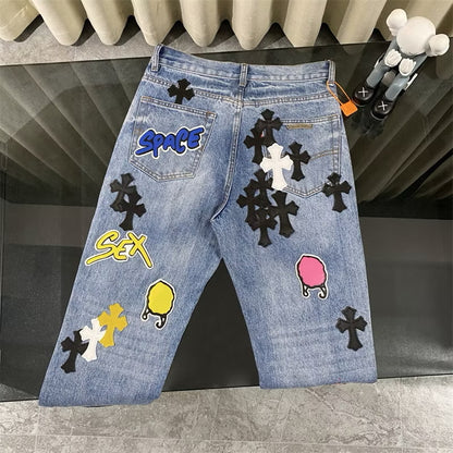 [New] Chrome Hearts 'S*x Record’ Jeans