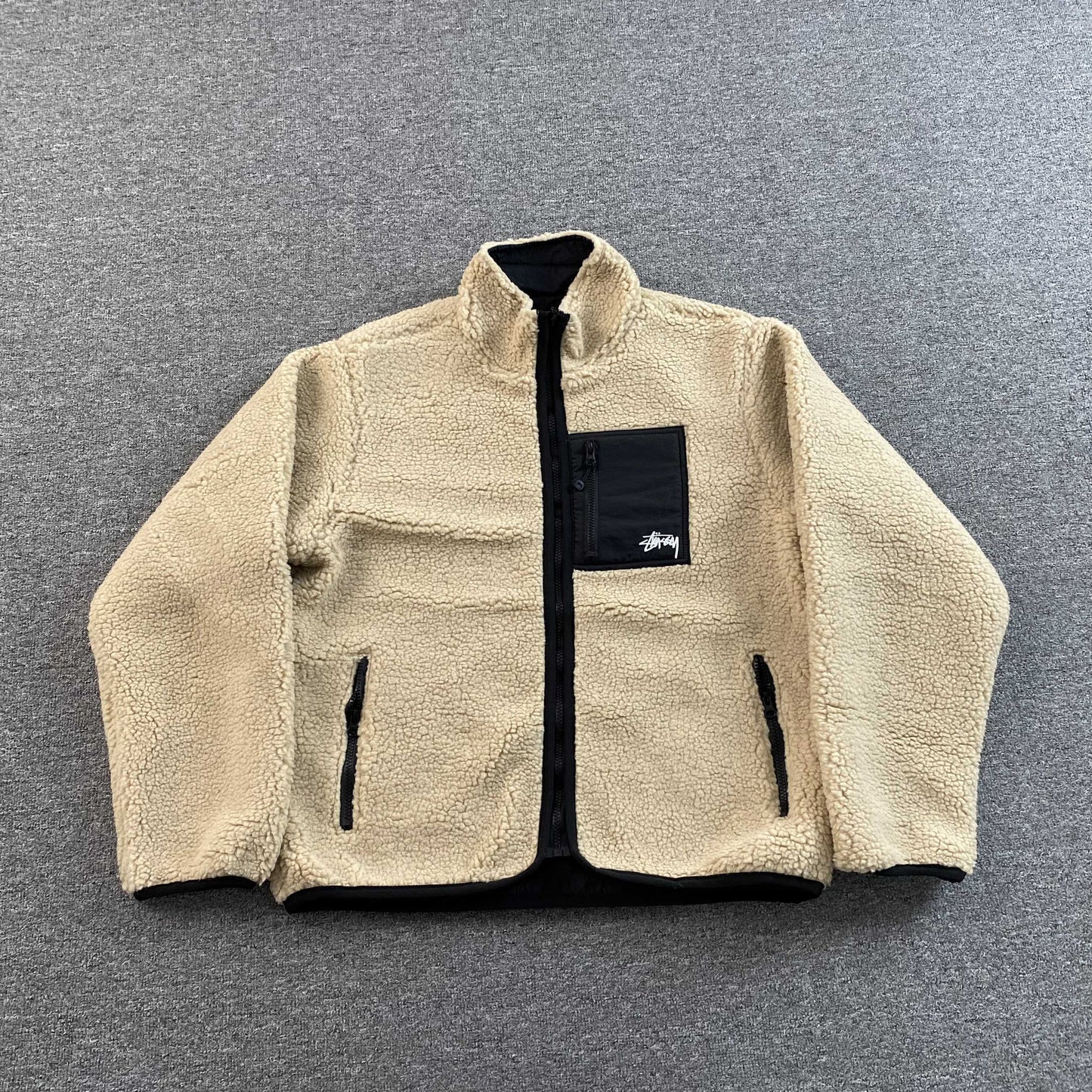 [New] Stussy Sherpa Reversible Jacket
