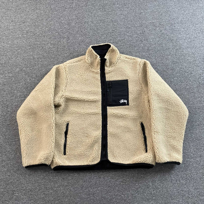 [New] Stussy Sherpa Reversible Jacket