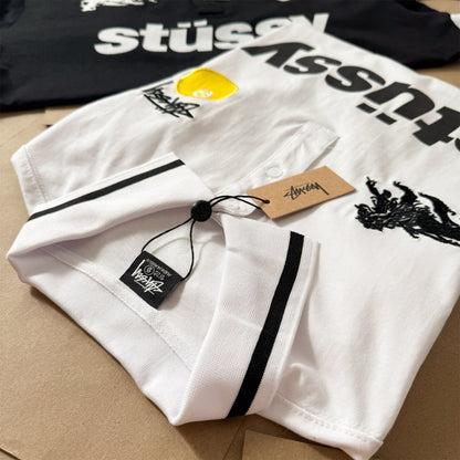 [New] Stussy Football Polo Longsleeve