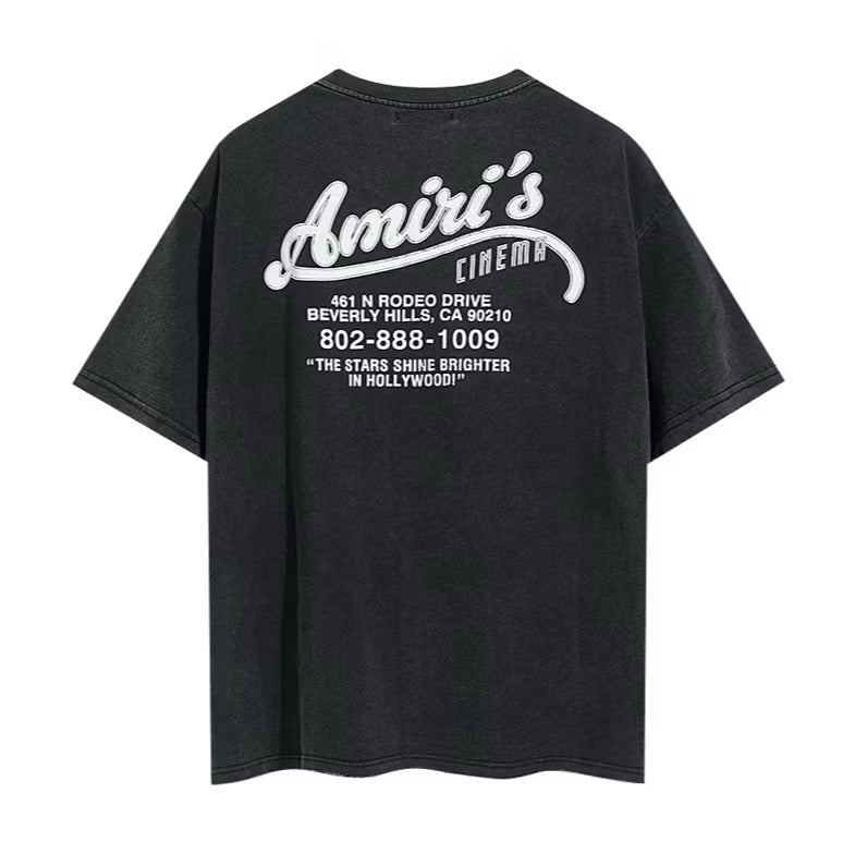 [New] Amiri 'Cinema' Washed Tee