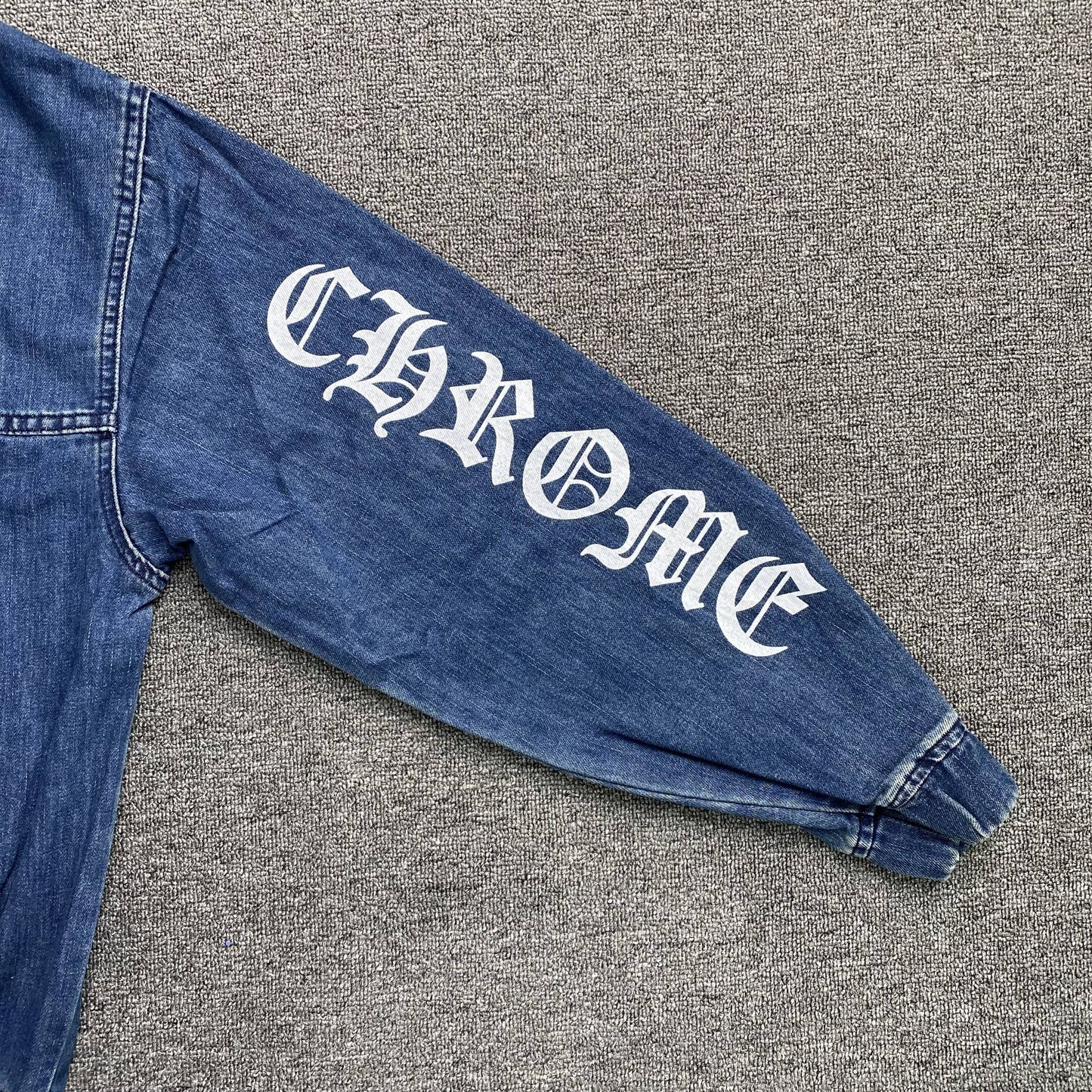 [New] Chrome Hearts Denim Hoodie Jacket