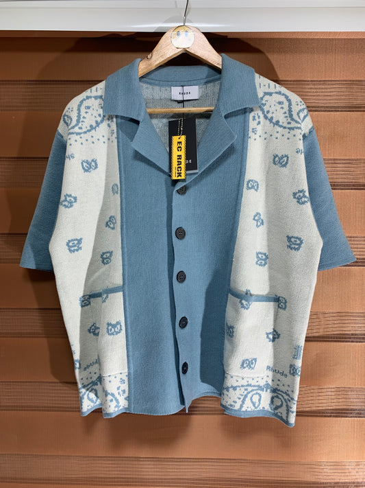 Rhude Knitted Bandana Buttondown Polo