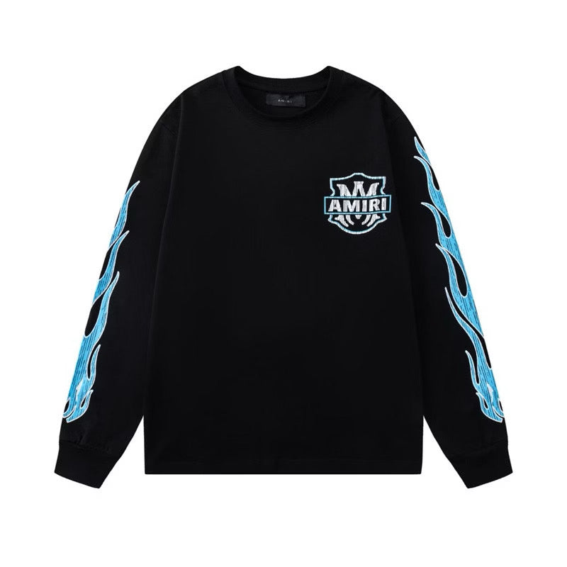 [New] Amiri Hollywood Flame Graphic Longsleeve Tee