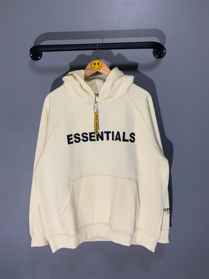 [New] Essentials Applique Hoodie (Cream)