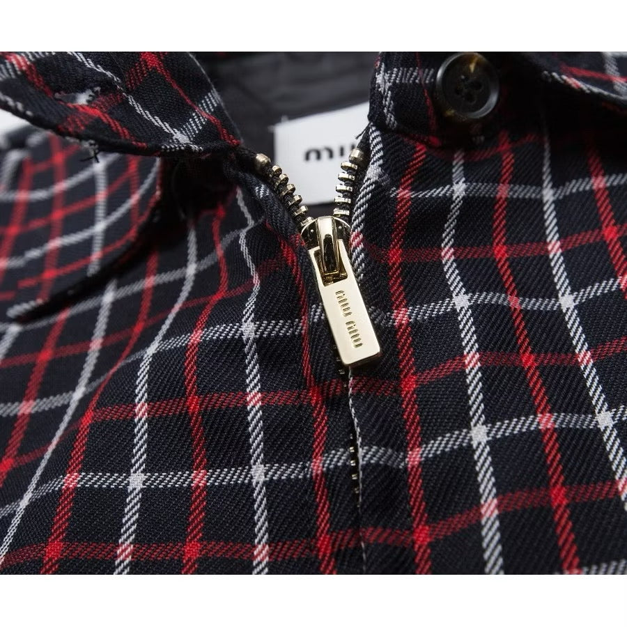 [New] MiuMiu Plaid Jacket
