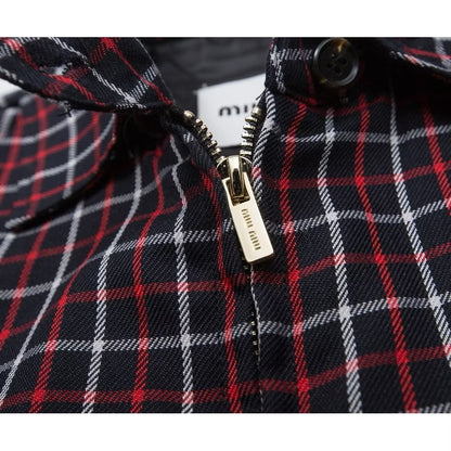 [New] MiuMiu Plaid Jacket