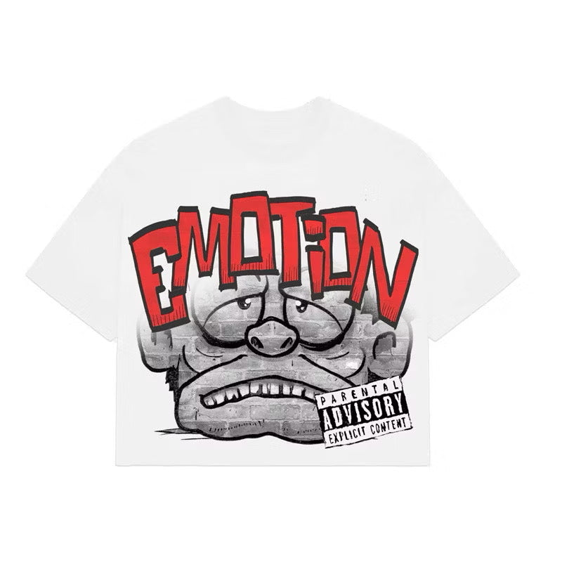 [New] Mixed Emotion Boxy Cropped Tee