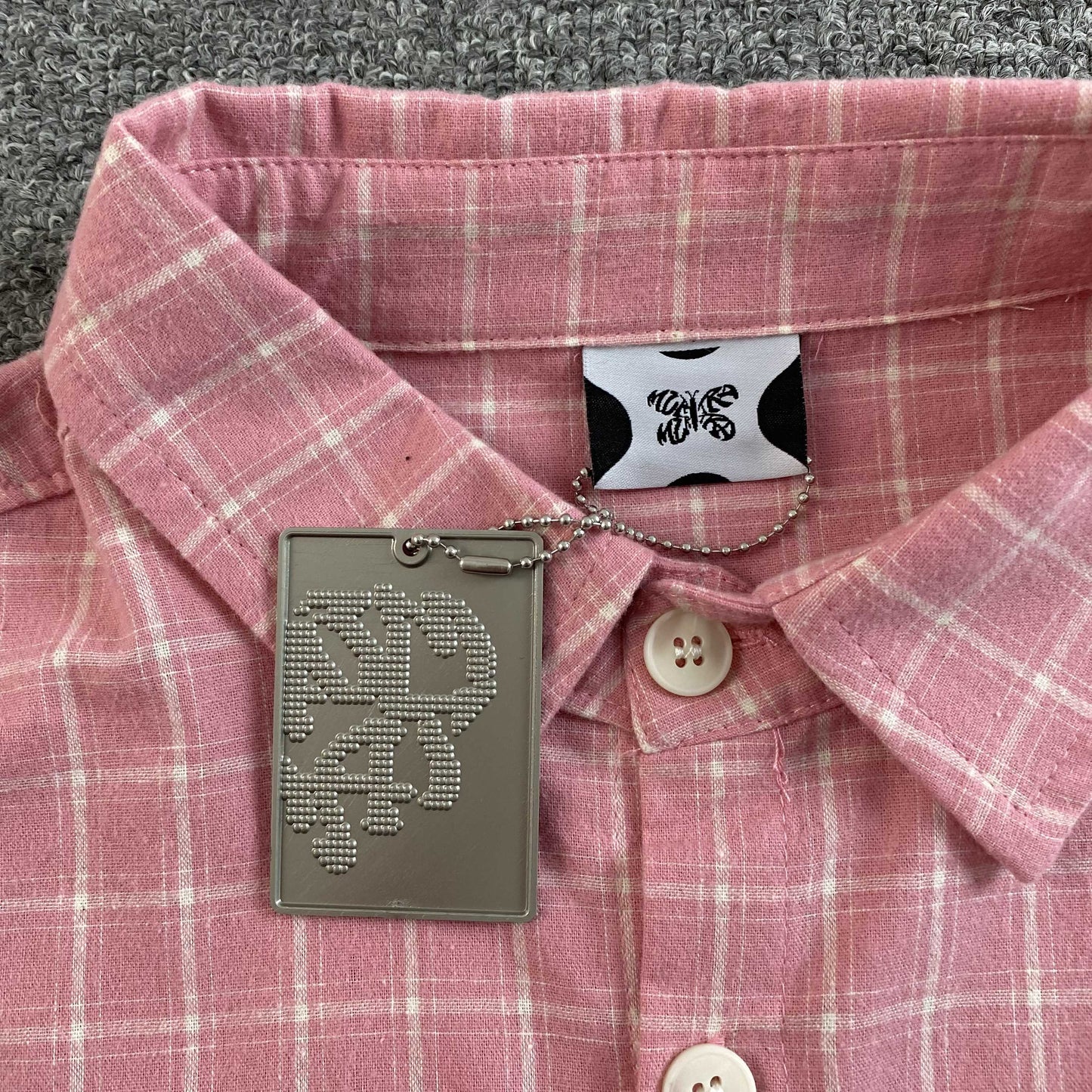 [New] Mertra Checkered Boxy Crop Polo